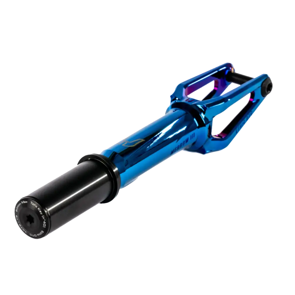 Fourche Ethic DTC Merrow V3 IHC Bleu chrome dessus
