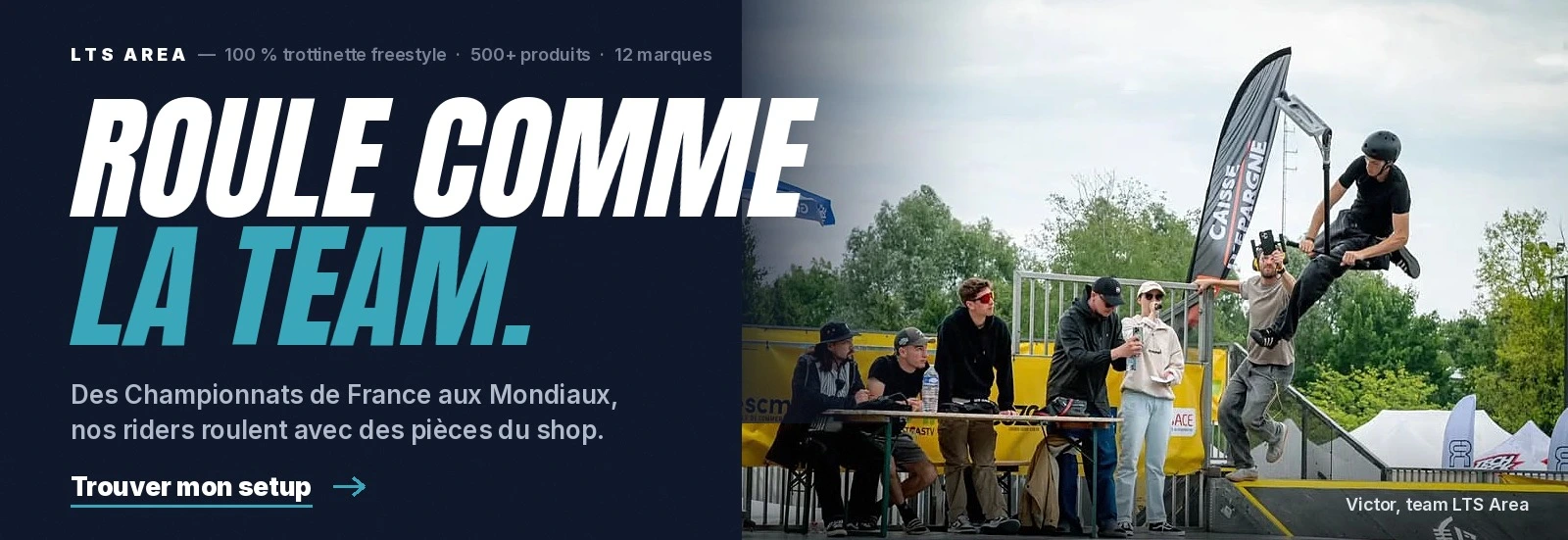 Roule comme la team : pièces détachées de trottinette freestyle LTS Area