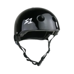 Casque S-one Lifer Black Gloss face trottinette freestyle skate et bmx