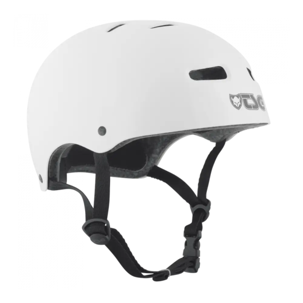 Casque TSG Injected Color Blanc trottinette freestyle skate et bmx